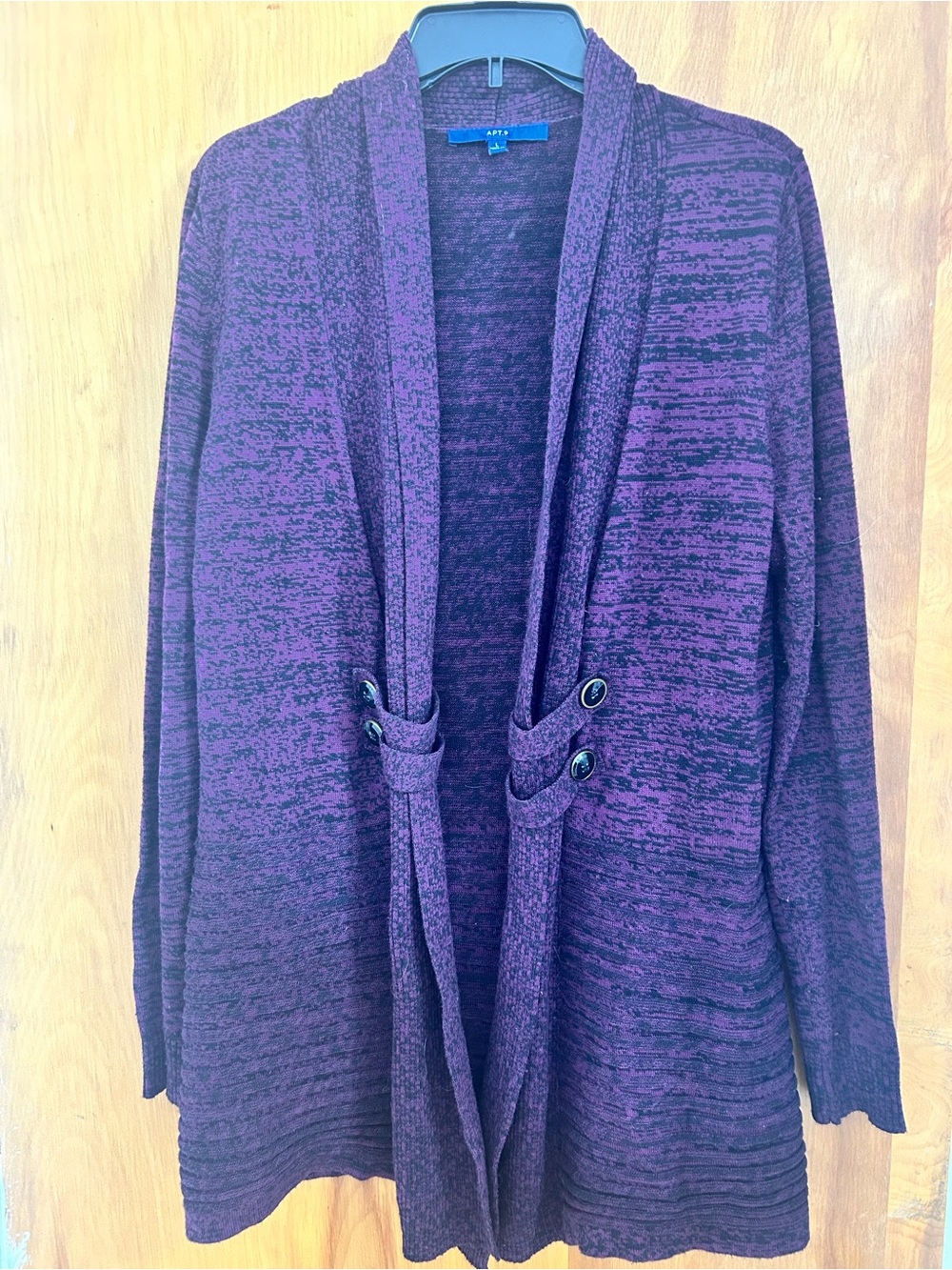 APT 9 Plum Fall Button Detail Cardigan